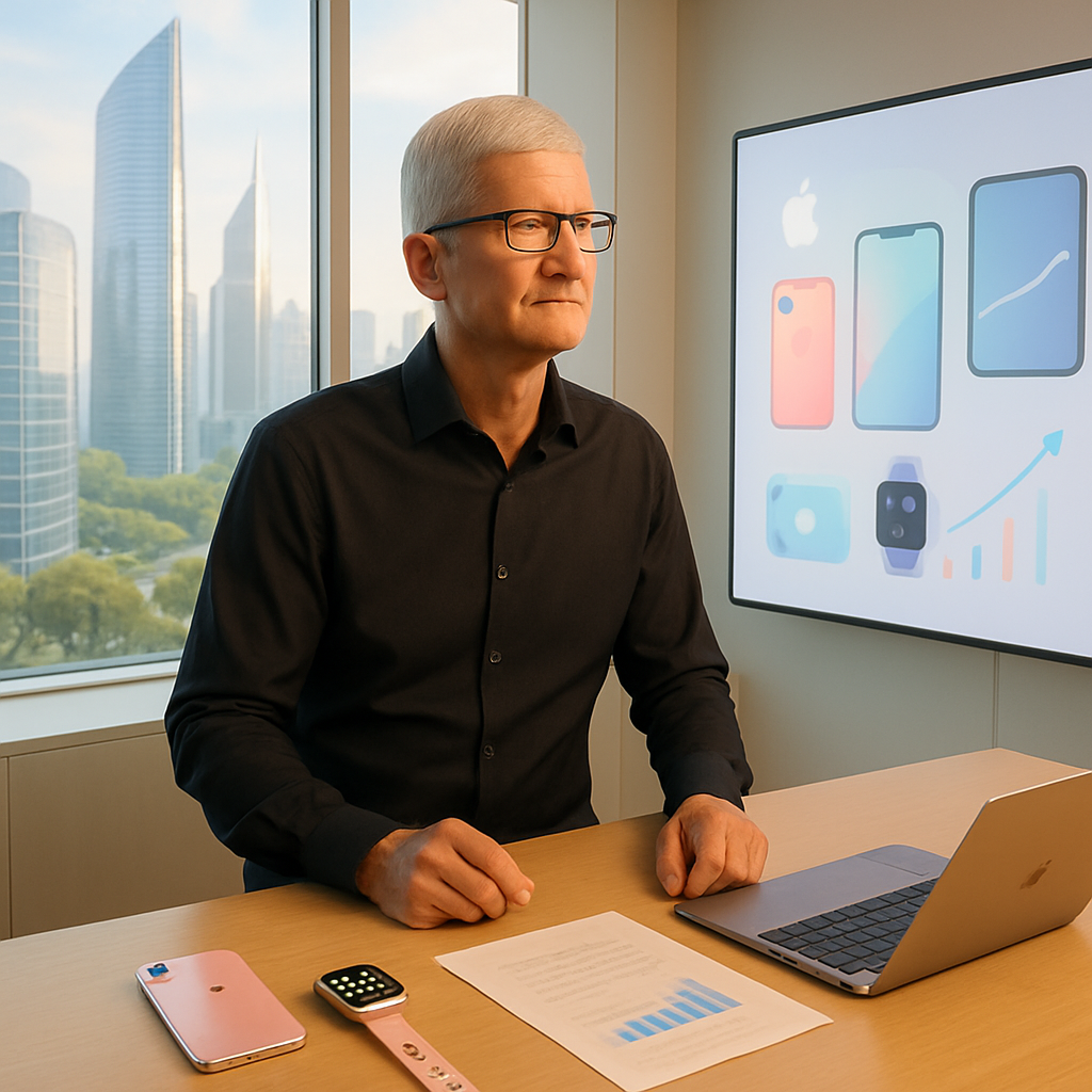 Tim Cook in einem modernen Office