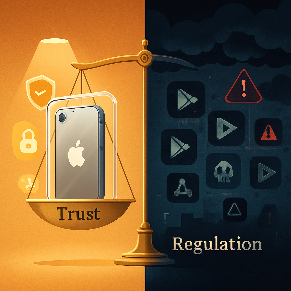 Apple auf der Waage gegenüber Regulierung